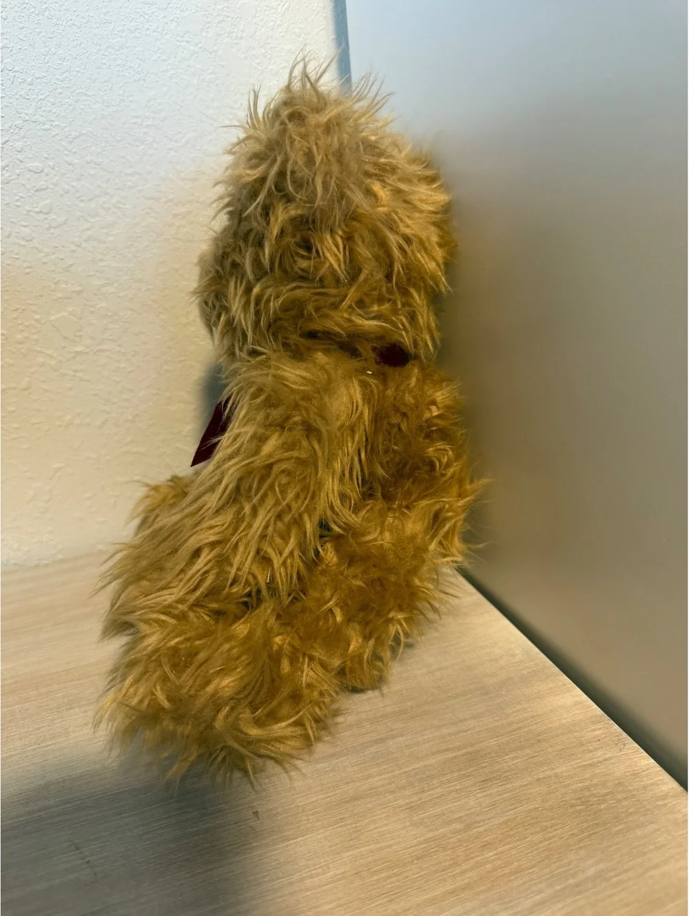 Russ Berrie Gregory Plush Teddy Bear with Burgundy Bow